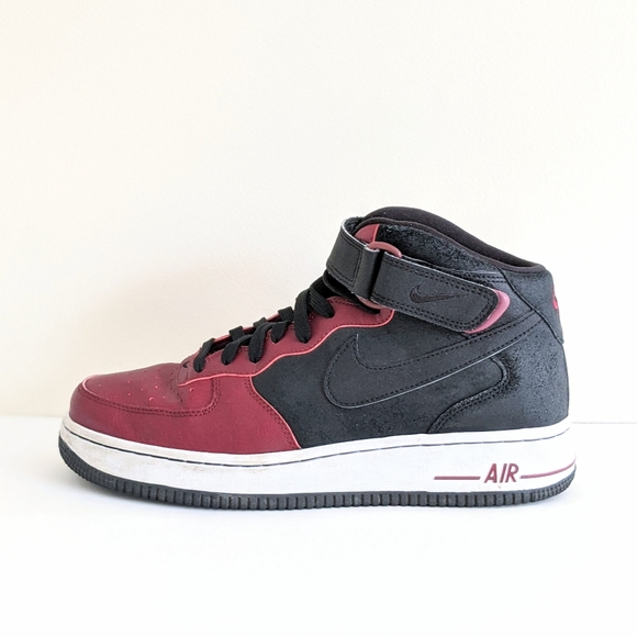 maroon and black air force ones